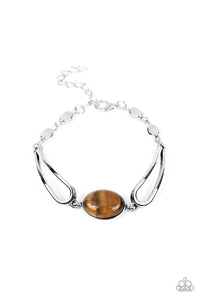 Paparazzi A Quarter Past ZEN - Brown Moonstone Bracelet