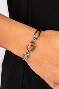 Paparazzi A Quarter Past ZEN - Brown Moonstone Bracelet