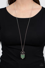 Load image into Gallery viewer, Paparazzi Trailblazing Talisman - Green Necklace
