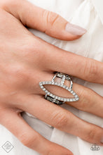 Load image into Gallery viewer, Paparazzi Icy Intuition - White Rhinestone Ring
