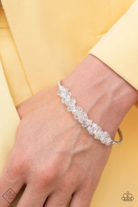 Paparazzi BAUBLY Personality - White Bracelet