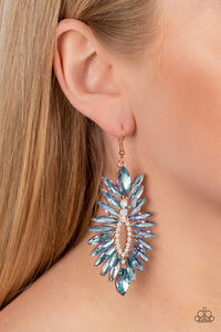 Paparazzi Turn up the Luxe - Multi Copper Earring