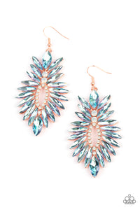 Paparazzi Turn up the Luxe - Multi Copper Earring