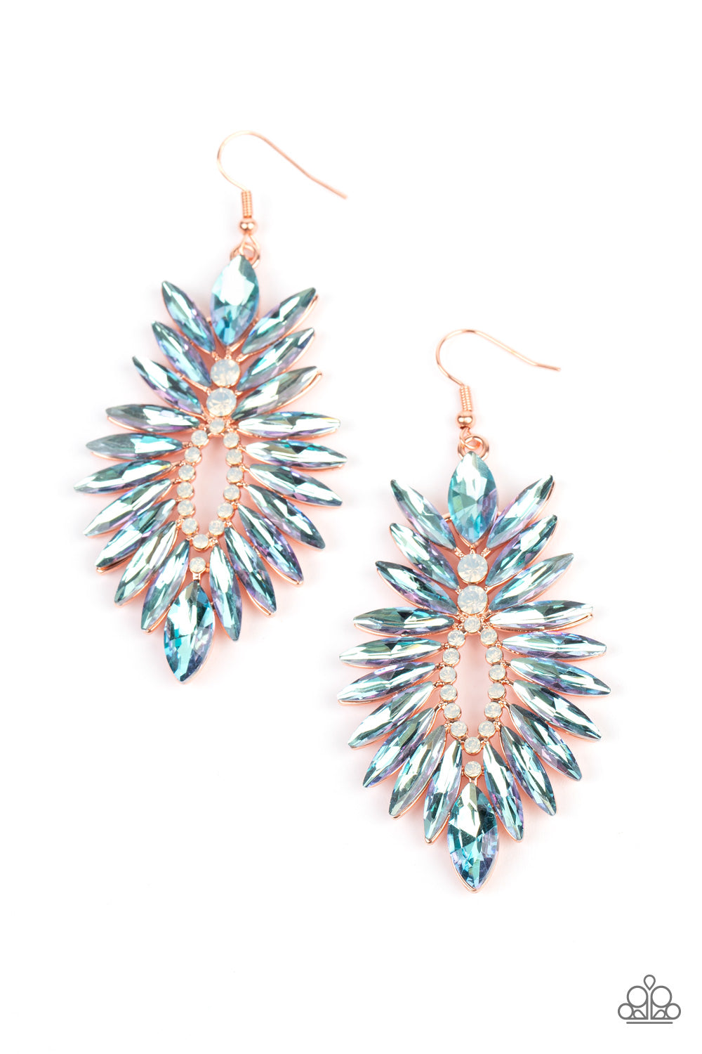 Paparazzi Turn up the Luxe - Multi Copper Earring