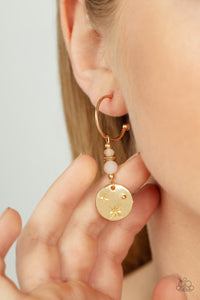 Paparazzi Artificial STARLIGHT - Gold Hoop Earring