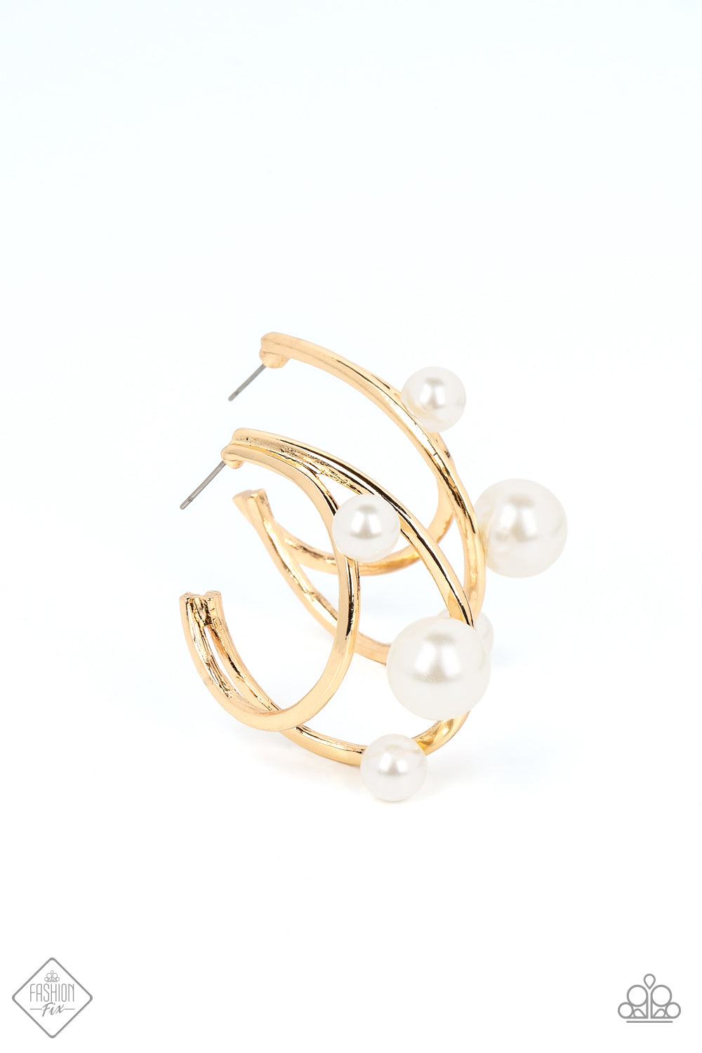 Paparazzi Metro Pier - Gold Hoop Earring