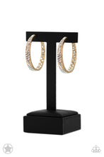 Load image into Gallery viewer, Paparazzi GLITZY By Association - Gold Hoop Earring

