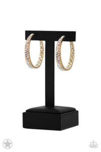 Paparazzi GLITZY By Association - Gold Hoop Earring