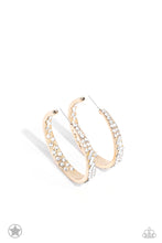 Load image into Gallery viewer, Paparazzi GLITZY By Association - Gold Hoop Earring
