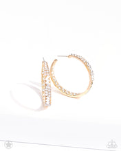Load image into Gallery viewer, Paparazzi GLITZY By Association - Gold Hoop Earring

