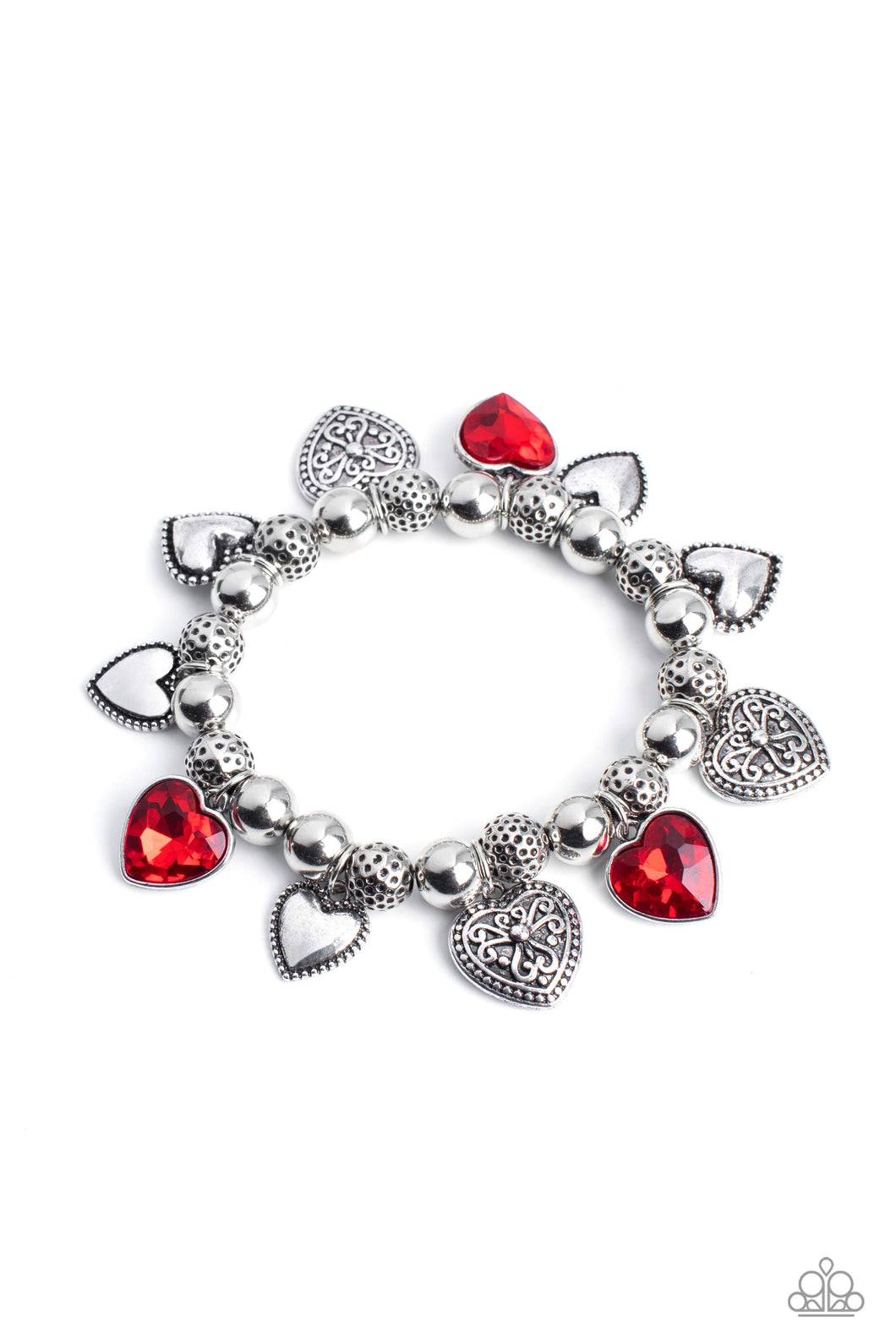 Paparazzi Charming Crush - Red Bracelet