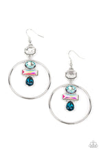 Load image into Gallery viewer, Paparazzi Geometric Glam - Blue Earring
