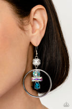 Load image into Gallery viewer, Paparazzi Geometric Glam - Blue Earring
