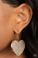 Load image into Gallery viewer, Paparazzi Romantic Reign - Gold Earring
