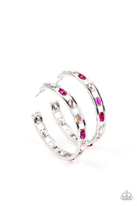 Paparazzi The Gem Fairy - Pink Hoop Earring