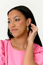 Load image into Gallery viewer, Paparazzi The Gem Fairy - Pink Hoop Earring
