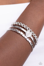 Load image into Gallery viewer, Paparazzi You Win My Heart - White Bracelet
