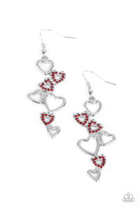 Paparazzi Sweetheart Serenade - Red Earring