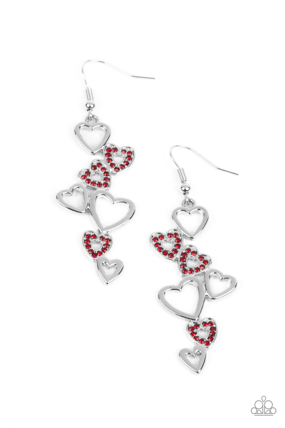 Paparazzi Sweetheart Serenade - Red Earring