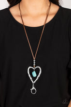 Load image into Gallery viewer, Paparazzi Santa Fe Sweetheart - Turquoise Lanyard
