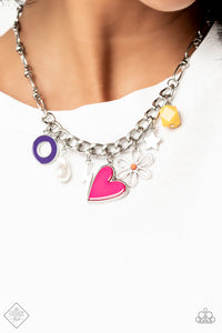 Paparazzi Living in CHARM-ony - Multi Necklace