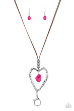 Load image into Gallery viewer, Paparazzi Santa Fe Sweetheart - Pink Stone Necklace
