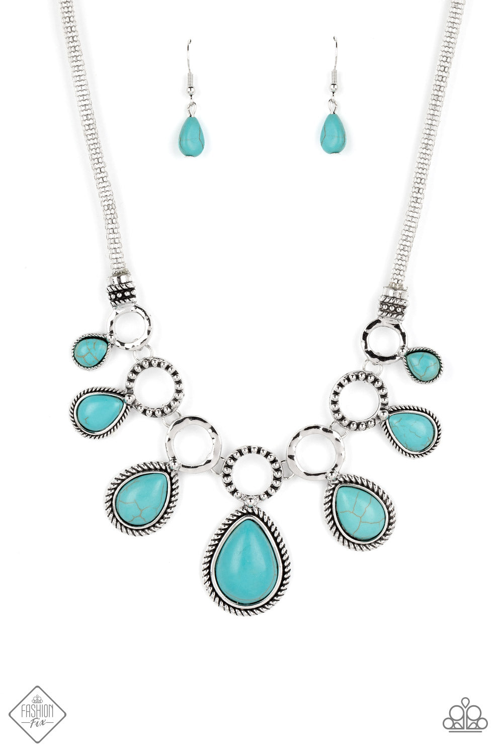 Paparazzi Riverside Relic - Turquoise Necklace