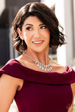 Load image into Gallery viewer, Paparazzi REIGNING Romance - White Rhinestone Necklace
