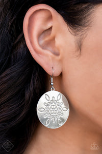 Paparazzi Tidal Taste - Silver Earring