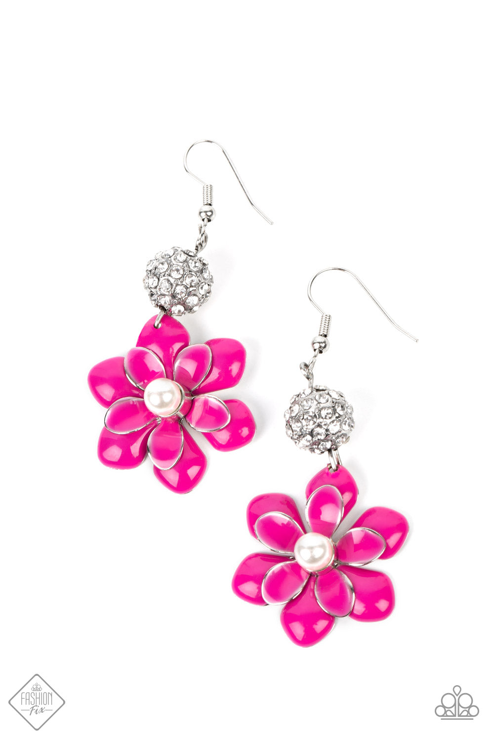 Paparazzi Bewitching Botany - Pink Earring