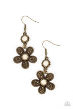 Load image into Gallery viewer, Paparazzi Free-Spirited Flourish - Brass Earring
