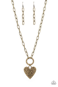 Paparazzi Brotherly Love - Brass Necklace