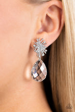 Load image into Gallery viewer, Paparazzi Stellar Shooting Star - Silver Earring
