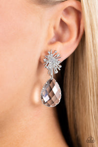 Paparazzi Stellar Shooting Star - Silver Earring