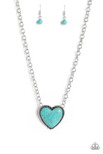 Load image into Gallery viewer, Paparazzi Authentic Admirer - Blue Heart Necklace
