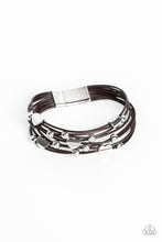 Load image into Gallery viewer, Paparazzi Aphrodite Ascending - Brown Leather Bracelet
