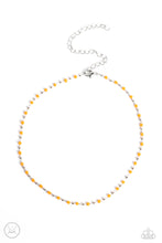 Load image into Gallery viewer, Paparazzi Neon Lights - Orange Choker Necklace
