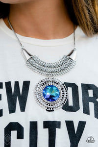 Paparazzi Excalibur Extravagance - Blue Necklace