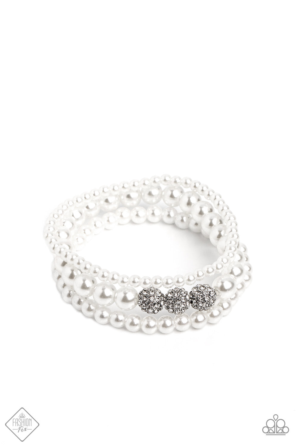 Paparazzi Soprano - White Pearl Bracelet