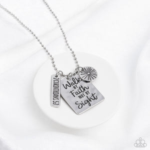 Paparazzi Sunshine Sight - Silver Necklace