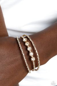 Paparazzi Lucid Layers - Gold Cuff Bracelet