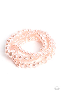 Paparazzi Gossip PEARL - Pink Pearl Bracelet