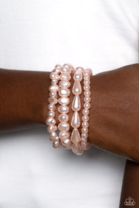 Paparazzi Gossip PEARL - Pink Pearl Bracelet