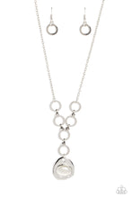 Load image into Gallery viewer, Paparazzi Get OVAL It - Silver Moonstone Necklace
