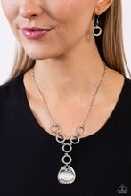 Load image into Gallery viewer, Paparazzi Get OVAL It - Silver Moonstone Necklace

