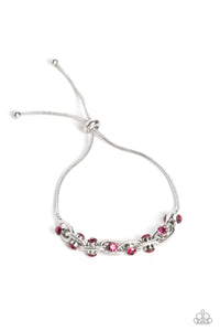 Paparazzi Intertwined Illusion - Pink Bracelet