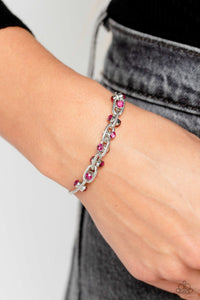 Paparazzi Intertwined Illusion - Pink Bracelet