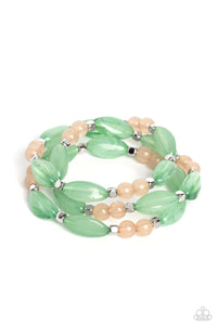 Paparazzi BEAD Drill - Green Bracelet