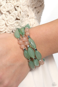 Paparazzi BEAD Drill - Green Bracelet