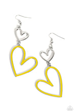 Load image into Gallery viewer, Paparazzi Pristine Pizzazz - Yellow Earring
